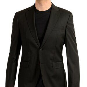 Hugo Boss Men's "H-Jeckson-B1" Black 100% Wool Two Button Blazer US 38R IT 48R